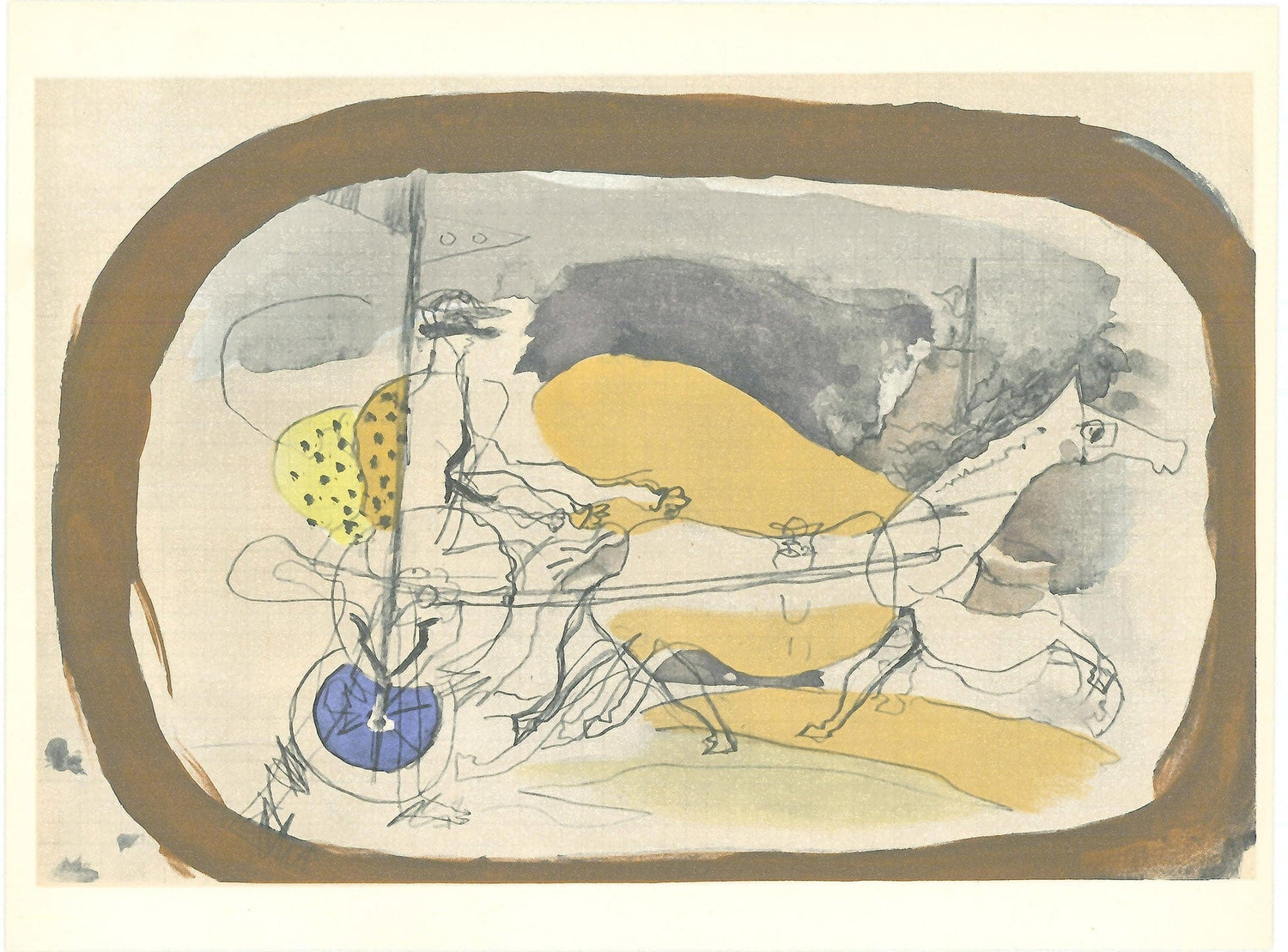 Georges Braque, "Untitled III " ZOOM Vol. 8 No. 31 ET 32 verve lithograph