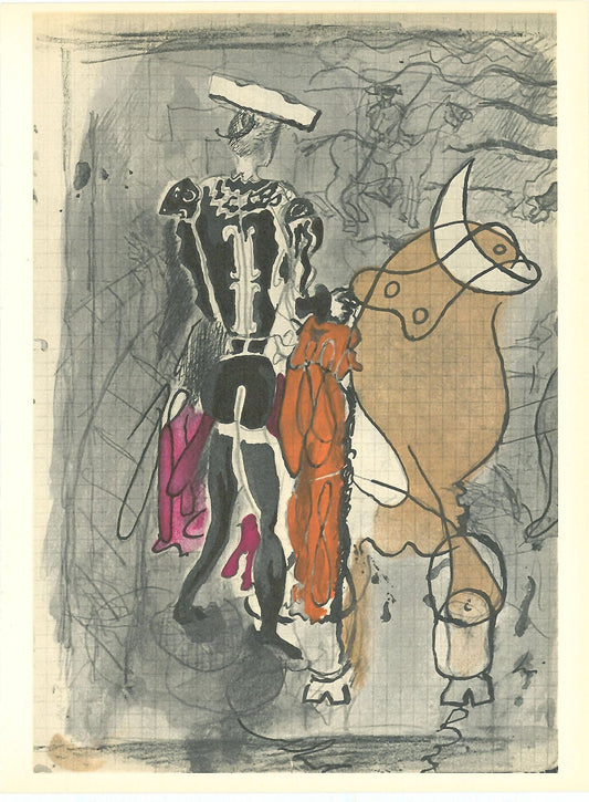 Georges Braque, "Untitled VII" Thumbnail Vol. 8 No. 31 ET 32 verve lithograph