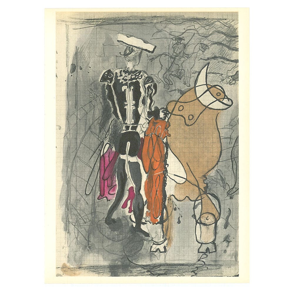 Georges Braque, "Untitled VII" Zoom Vol. 8 No. 31 ET 32 verve lithograph
