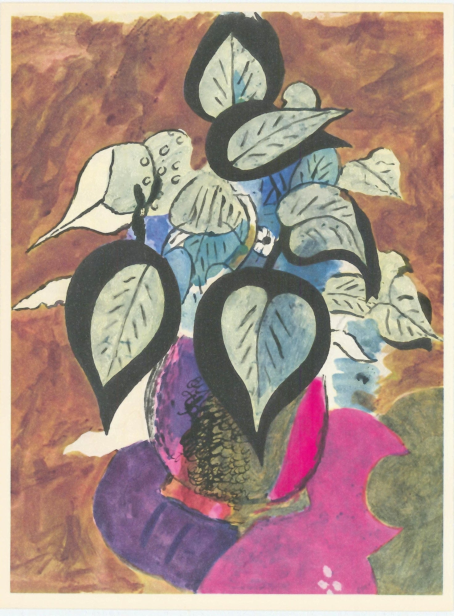 Georges Braque, "Untitled XVIII" ZOOM Vol. 8 No. 31 ET 32 verve lithograph