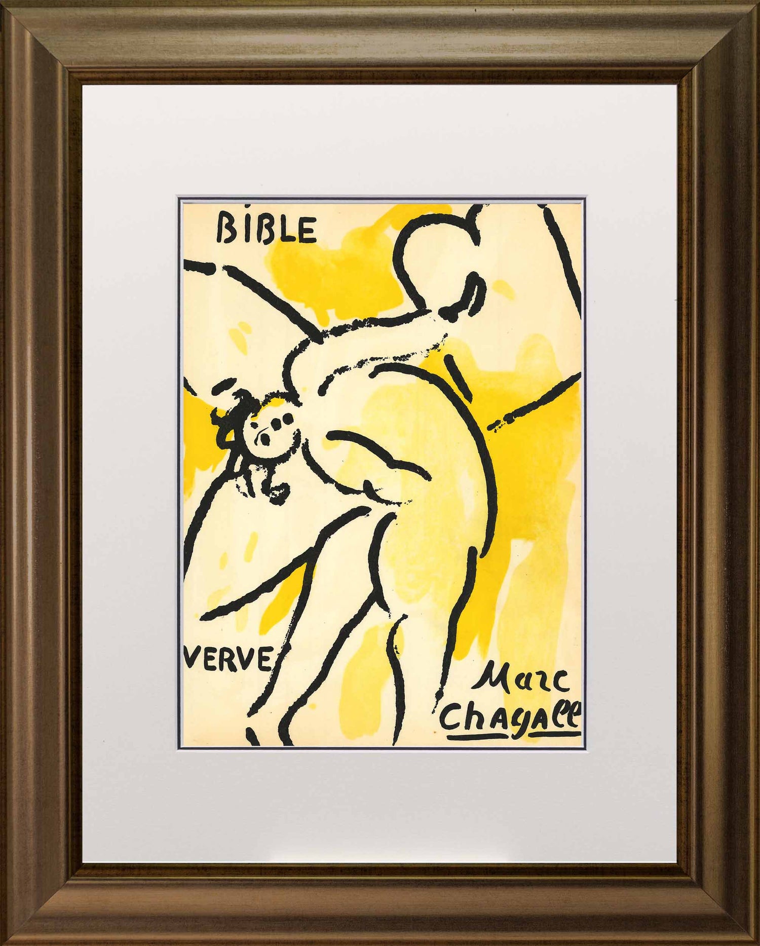 Marc Chagall; Cover lithograph Verve - The Bible frame
