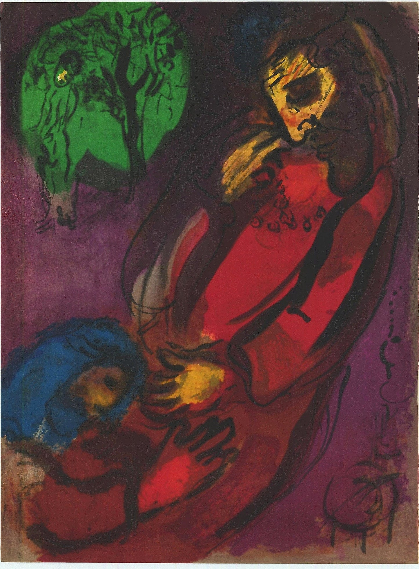 Marc Chagall David lithograph  Verve – the bible