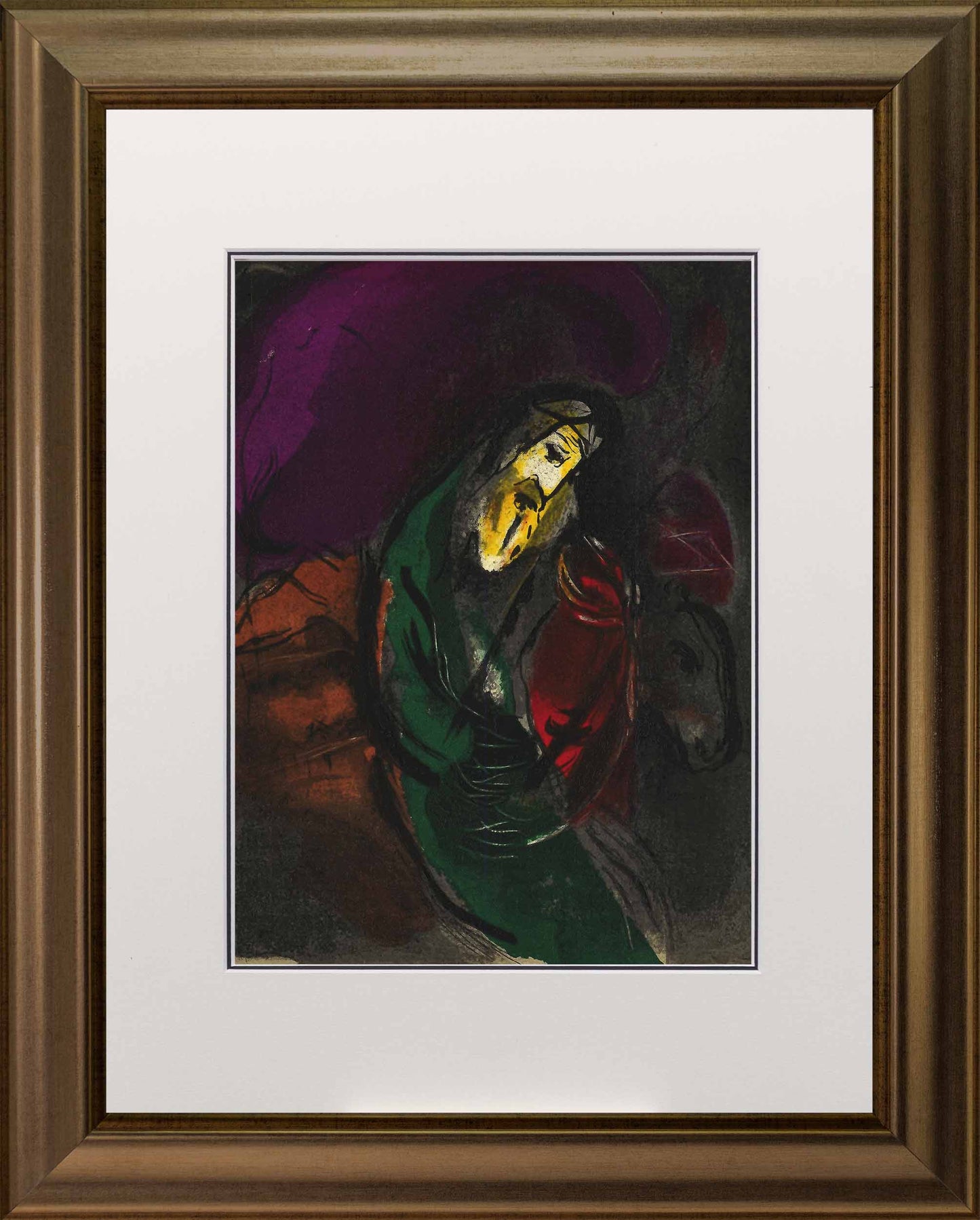 Marc Chagall Jeremie lithograph Verve – the bible  frame