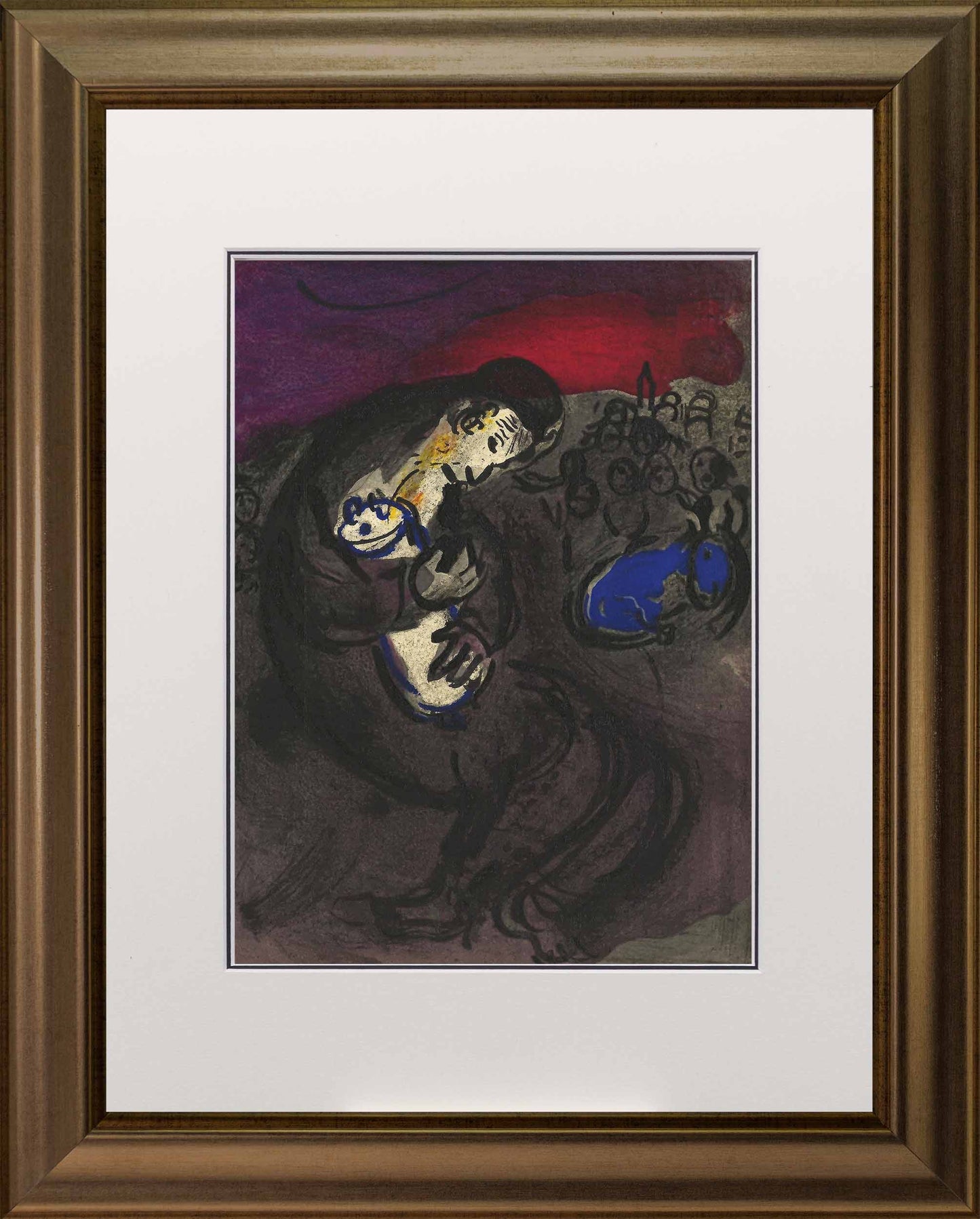Marc Chagall; Pleurs de Jeremie lithograph Verve – the bible frame
