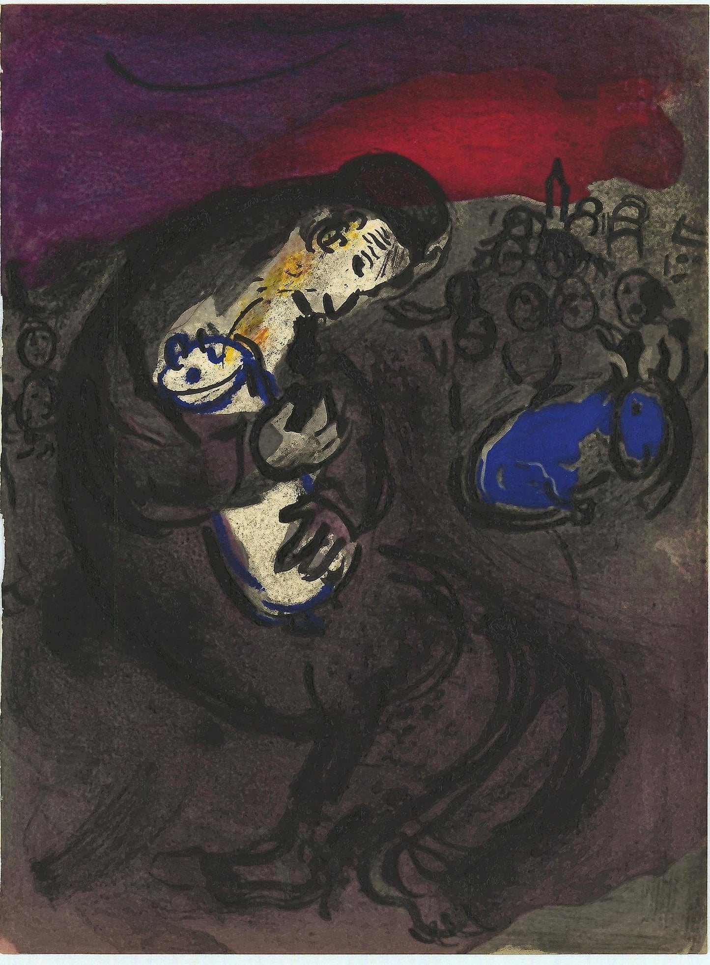 Marc Chagall; Pleurs de Jeremie lithograph Verve – the bible