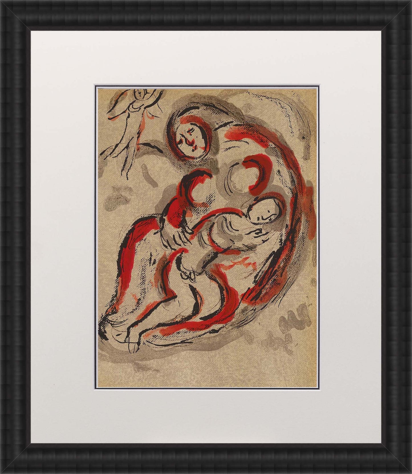 Marc Chagall; Agar dans le Desesrt lithograph Verve – Nos 37-38 frame