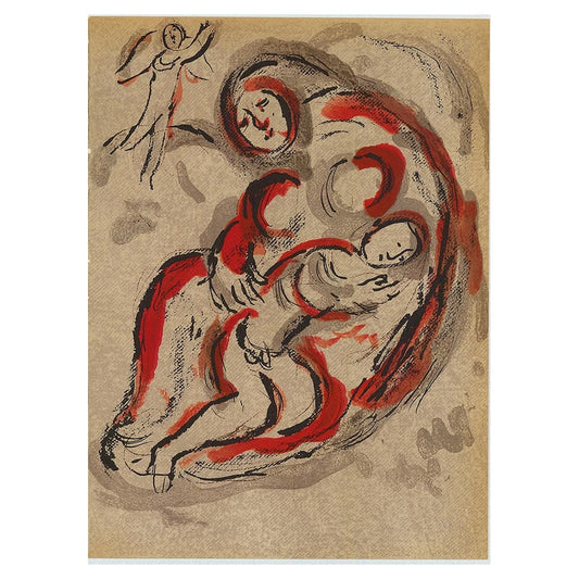 Marc Chagall; Agar dans le Desesrt lithograph Verve – Nos 37-38