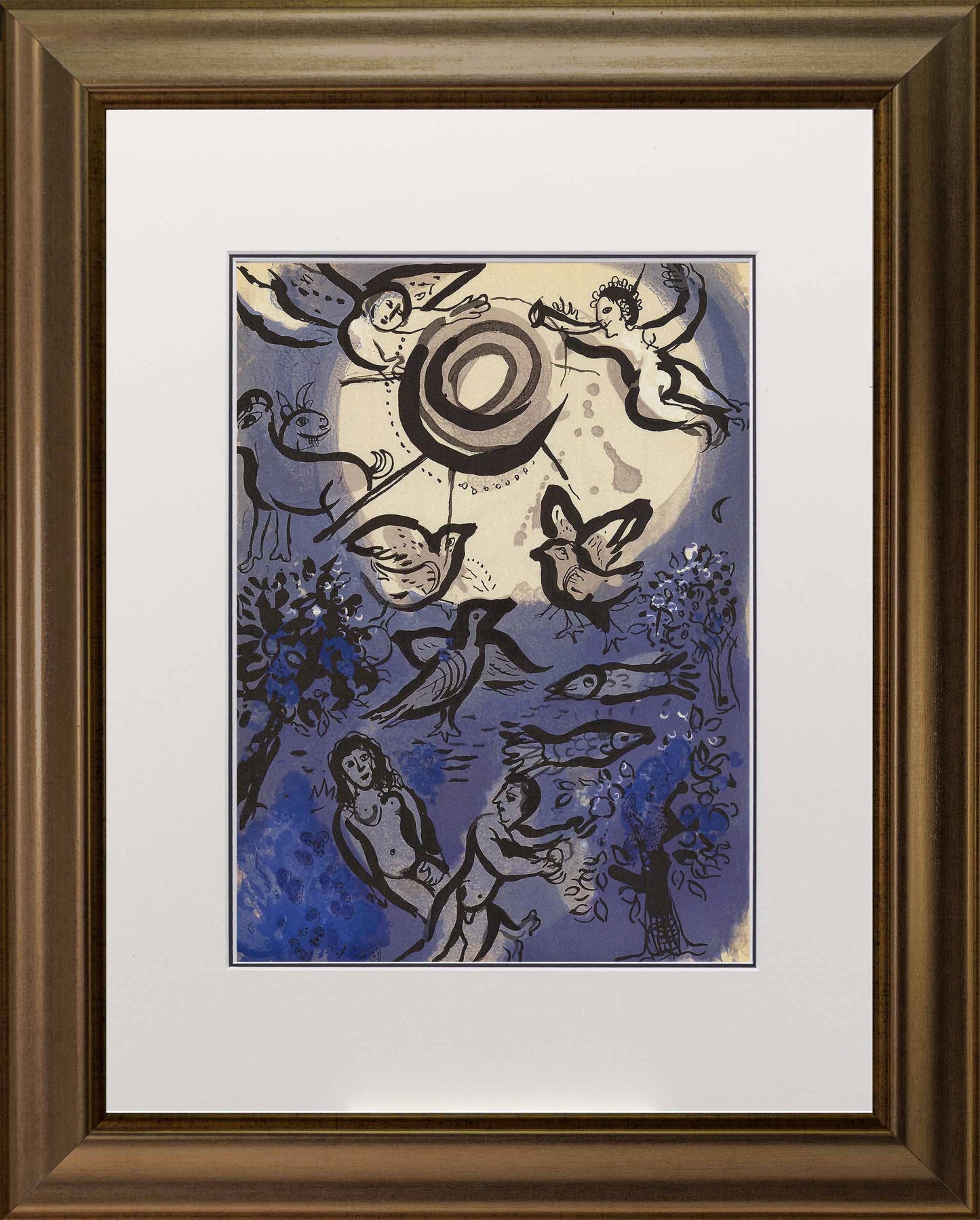 Marc Chagall; Creation lithograph Verve – Nos 37-38 frame