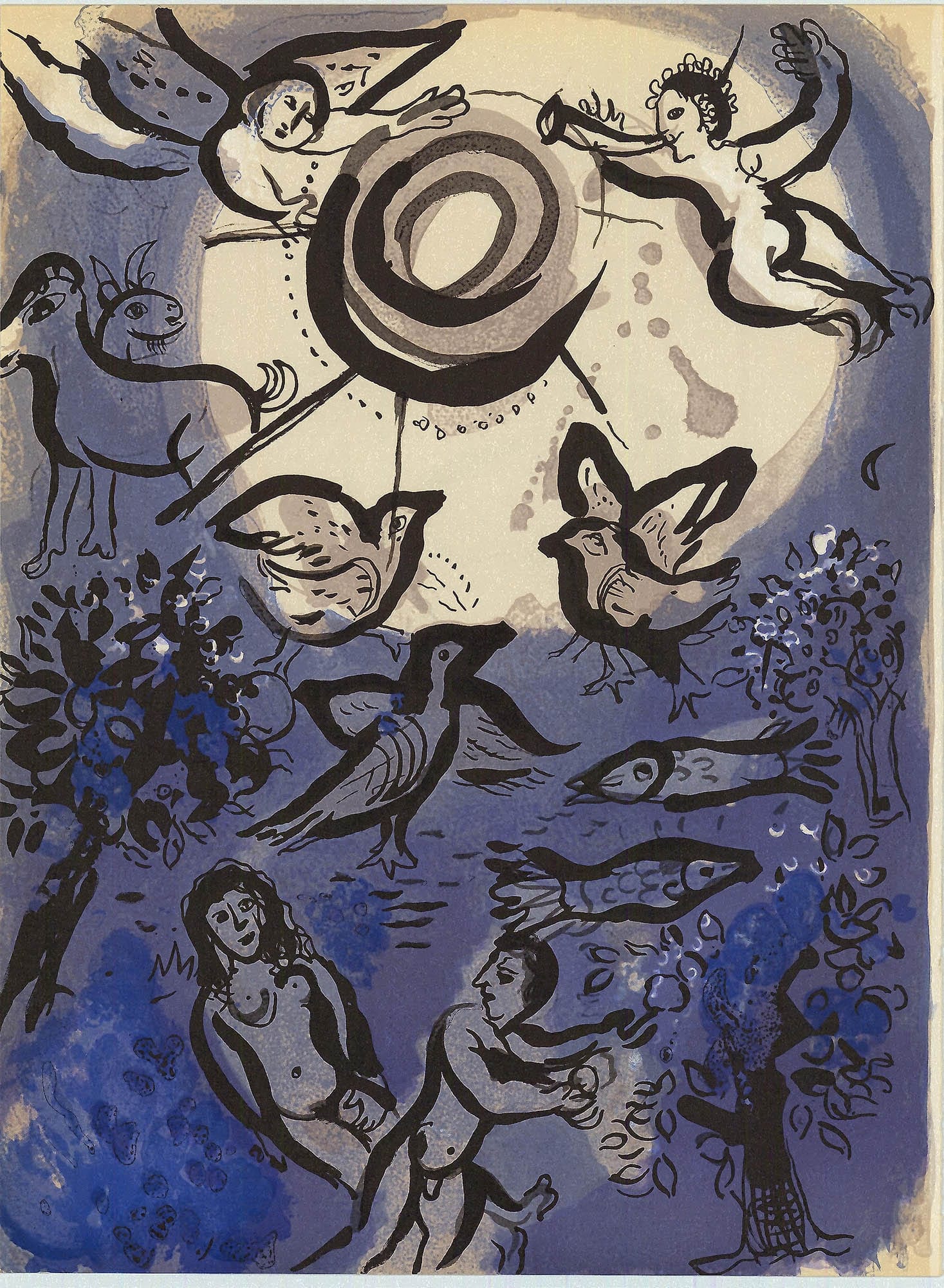 Marc Chagall; Creation lithograph Verve – Nos 37-38