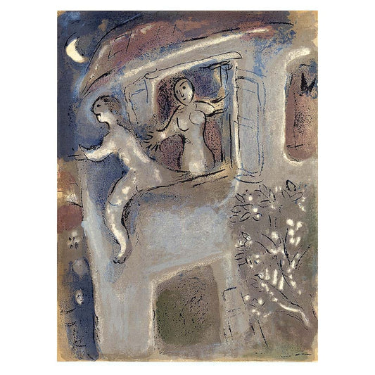 Marc Chagall; David sauve par Michal lithograph Verve – Nos 37-38