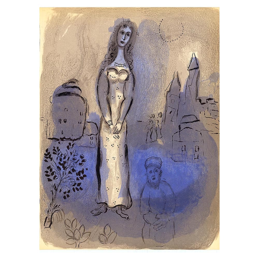Marc Chagall; Esther lithograph Verve – Nos 37-38