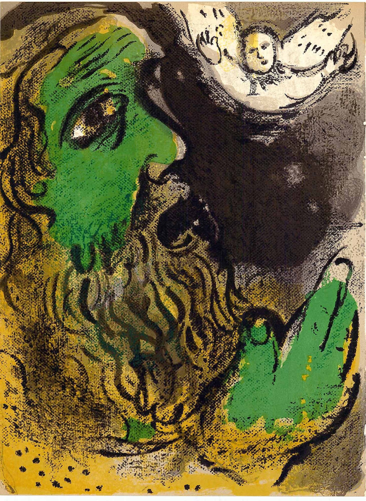 Marc Chagall; Job en Pieres lithograph Verve – Nos 37-38