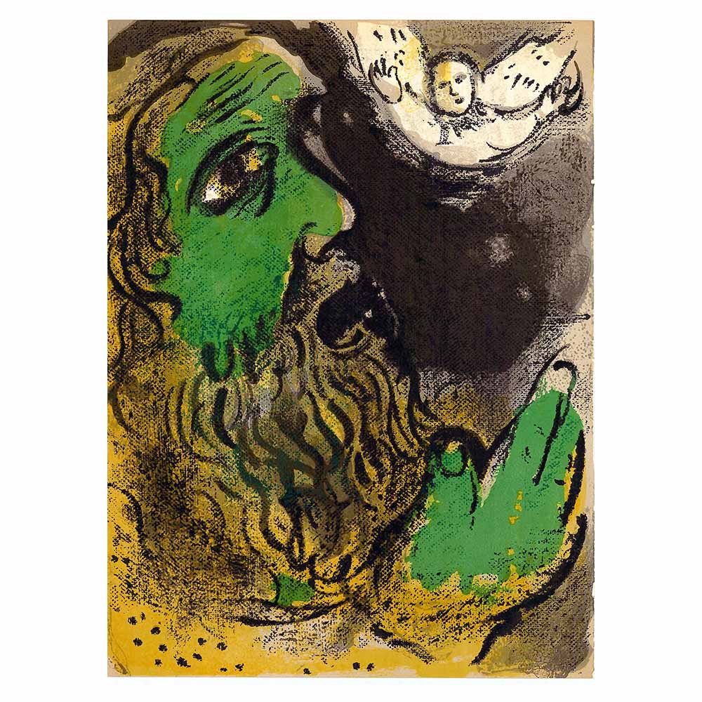 Marc Chagall; Job en Pieres lithograph Verve – Nos 37-38