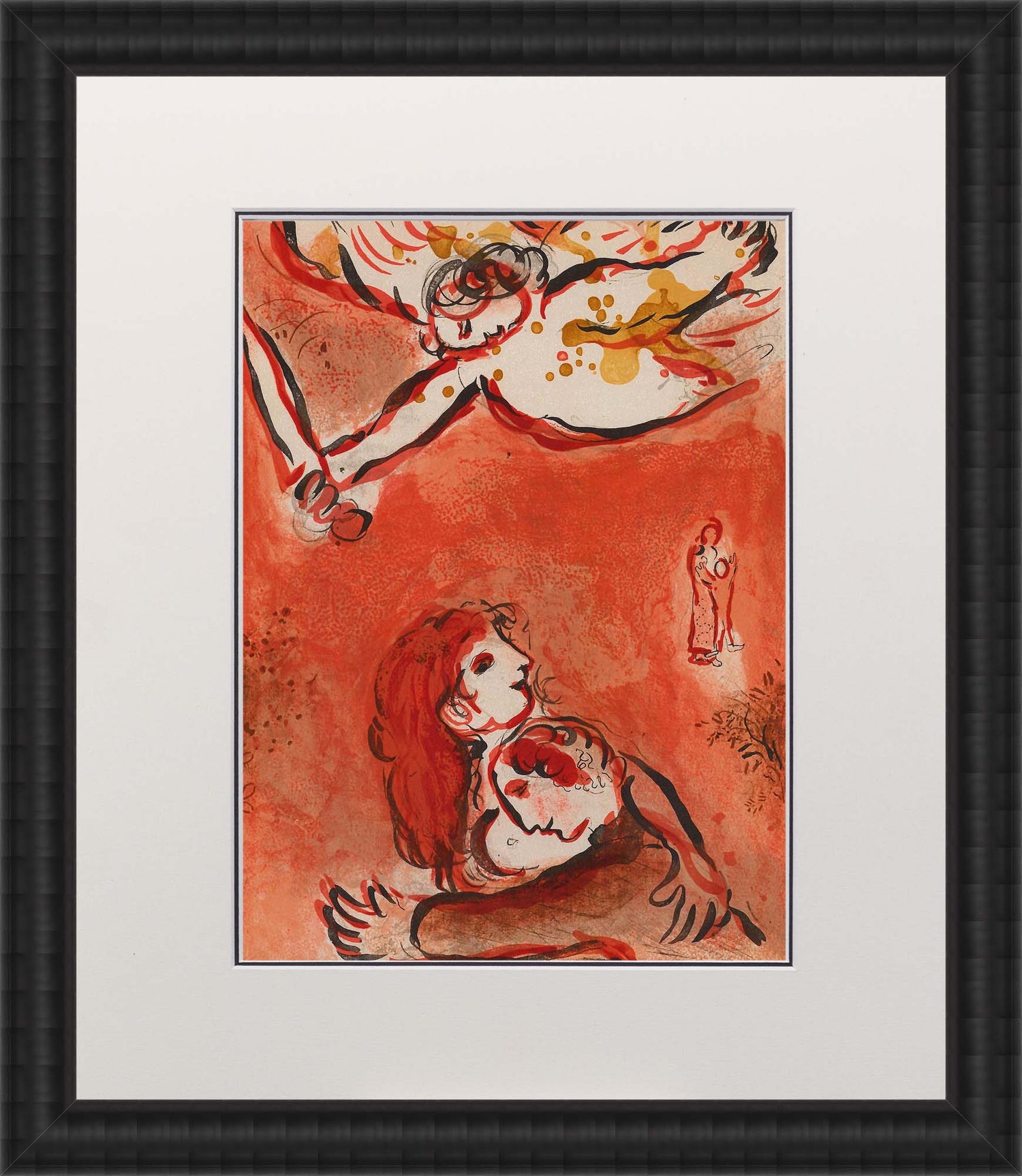 Marc Chagall; La Virge d Israel lithograph Verve – Nos 37-38 frame
