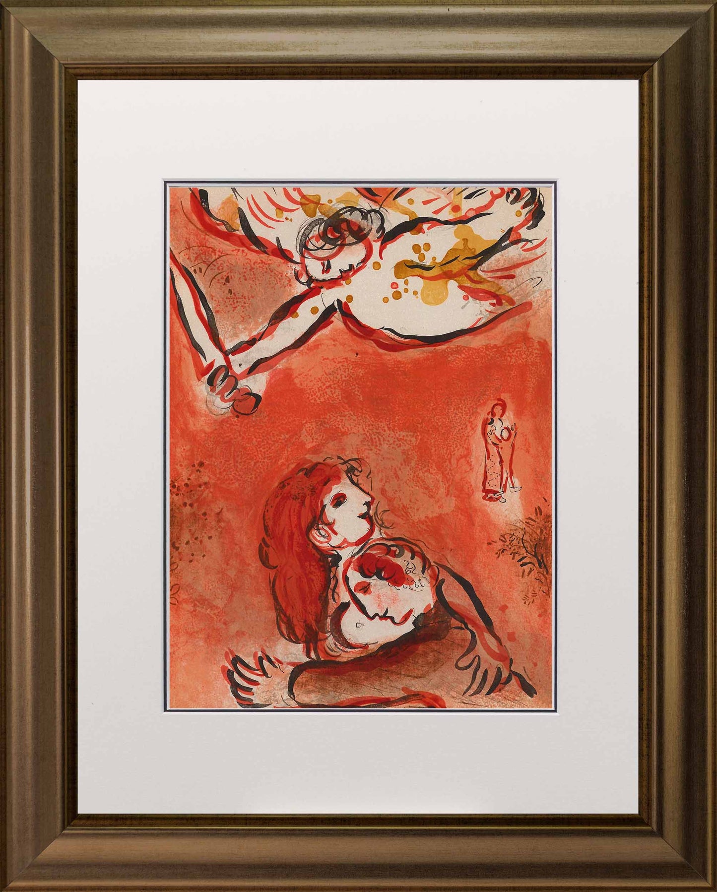 Marc Chagall; La Virge d Israel lithograph Verve – Nos 37-38 frame