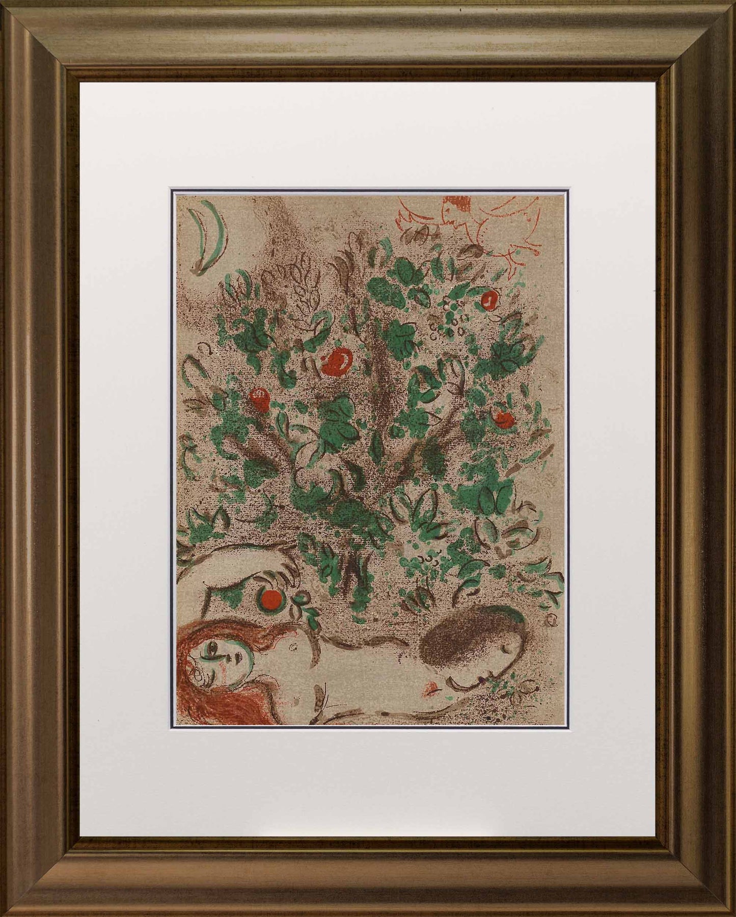 Marc Chagall; Paradis lithograph Verve – Nos 37-38 frame