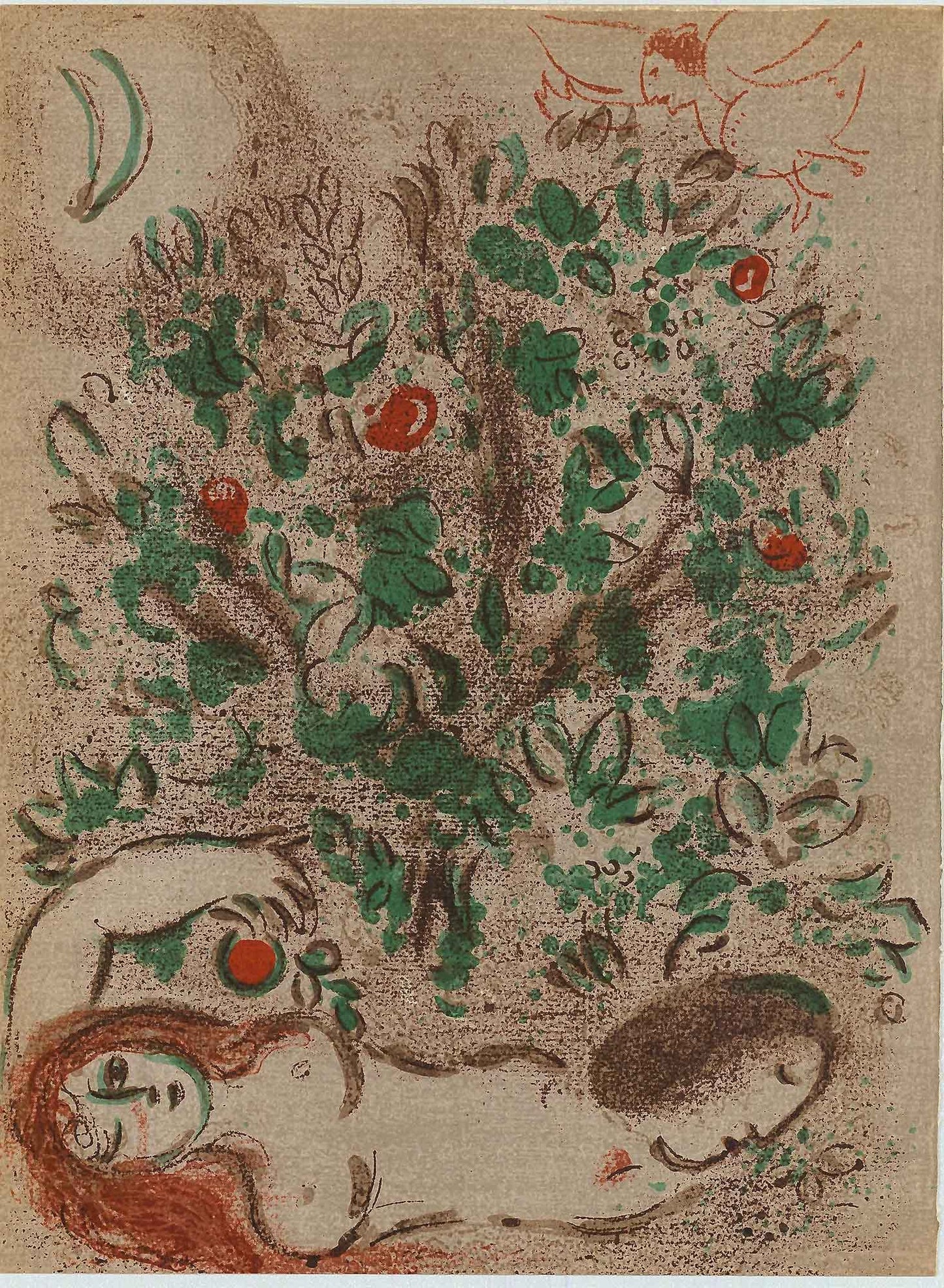Marc Chagall; Paradis lithograph Verve – Nos 37-38