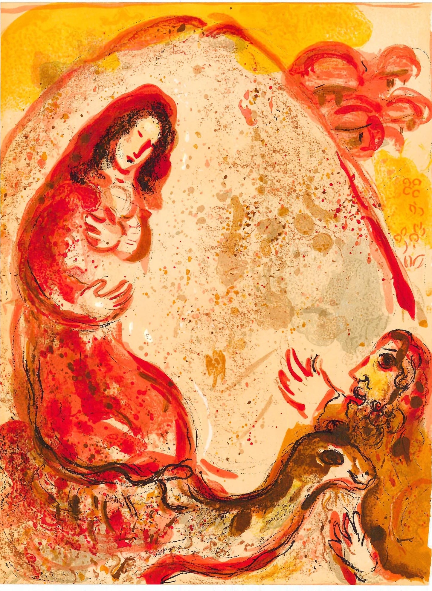 Marc Chagall; Rachel Les Idiles De Son Pere lithograph Verve – Nos 37-38