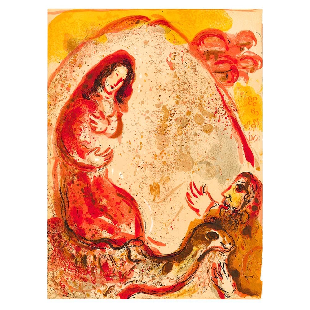 Marc Chagall; Rachel Les Idiles De Son Pere lithograph Verve – Nos 37-38