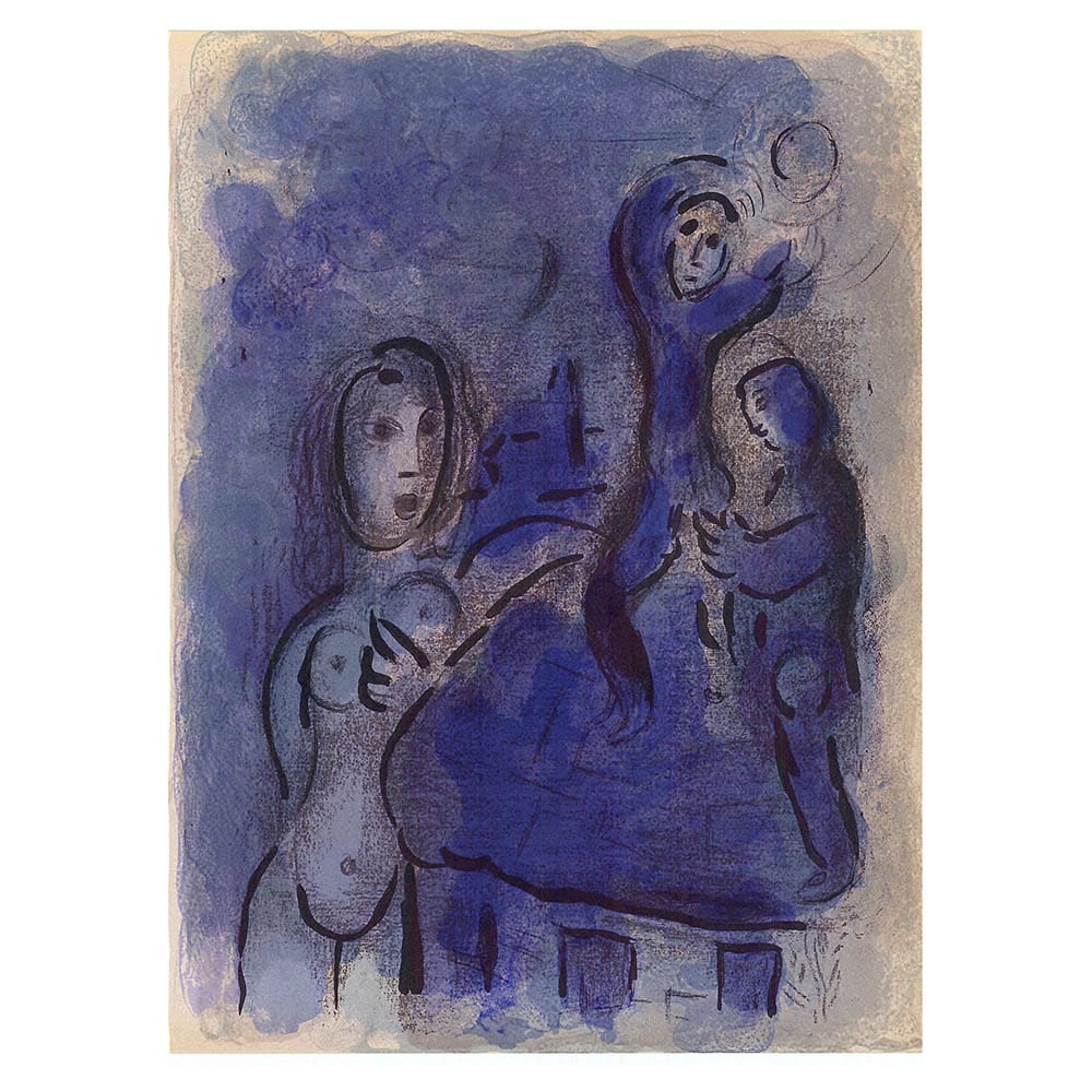 Marc Chagall; Rahab Et Les Espions De Jericho lithograph Verve – Nos 37-38
