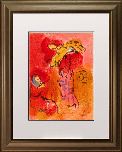 Marc Chagall; Ruth Glaneuse lithograph Verve – Nos 37-38 frame