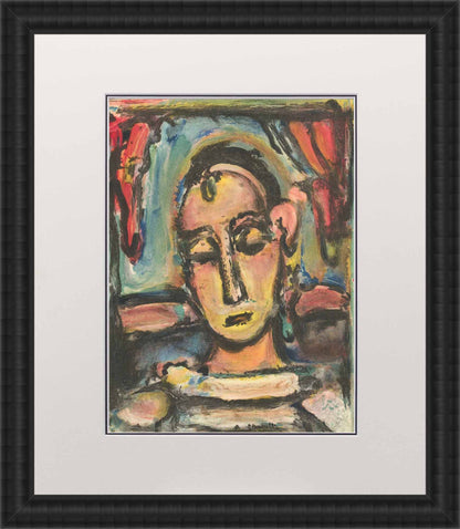 George Rouault; Tete d'une jeune fille