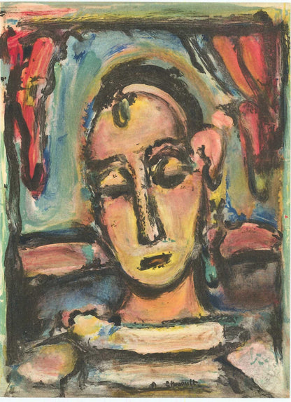 George Rouault; Tete d'une jeune fille ZOOM Verve Edition: Vol. 2 Nos. 5-6