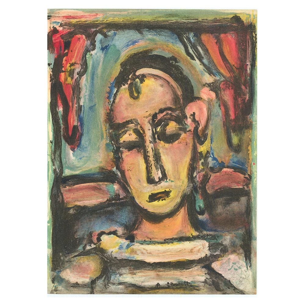 George Rouault; Tete d'une jeune fille Thumbnail Verve Edition: Vol. 2 Nos. 5-6