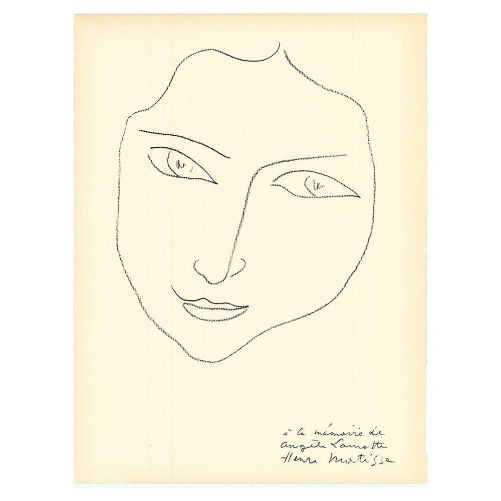 Henri Matisse; Angele Lamotte Thumbnail Verve Edition Vol. 4 No. 13