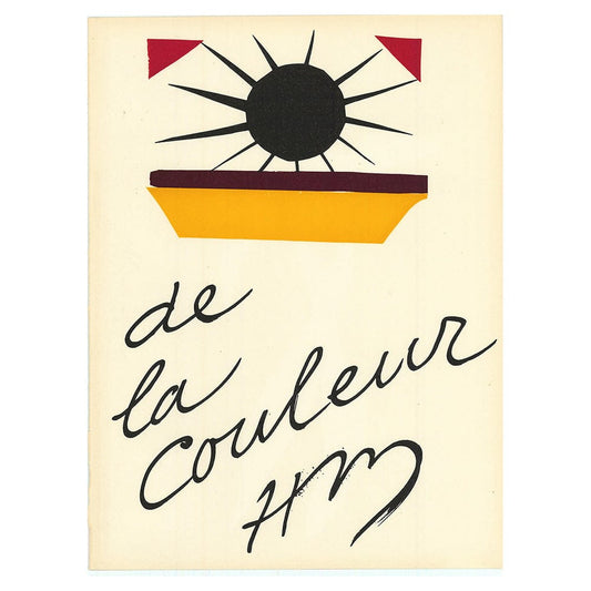 Henri Matisse; De La Couleur Thumbnail Verve Vol. 4 No. 13