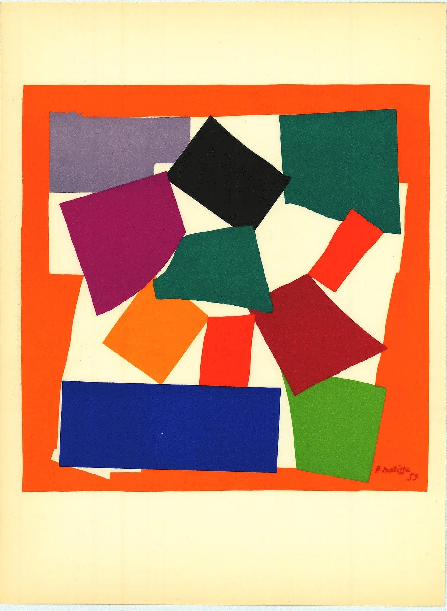 Henri Matisse; L'Escargot ZOOM Verve Lithograph Edition: Vol. 9 No. 35-36