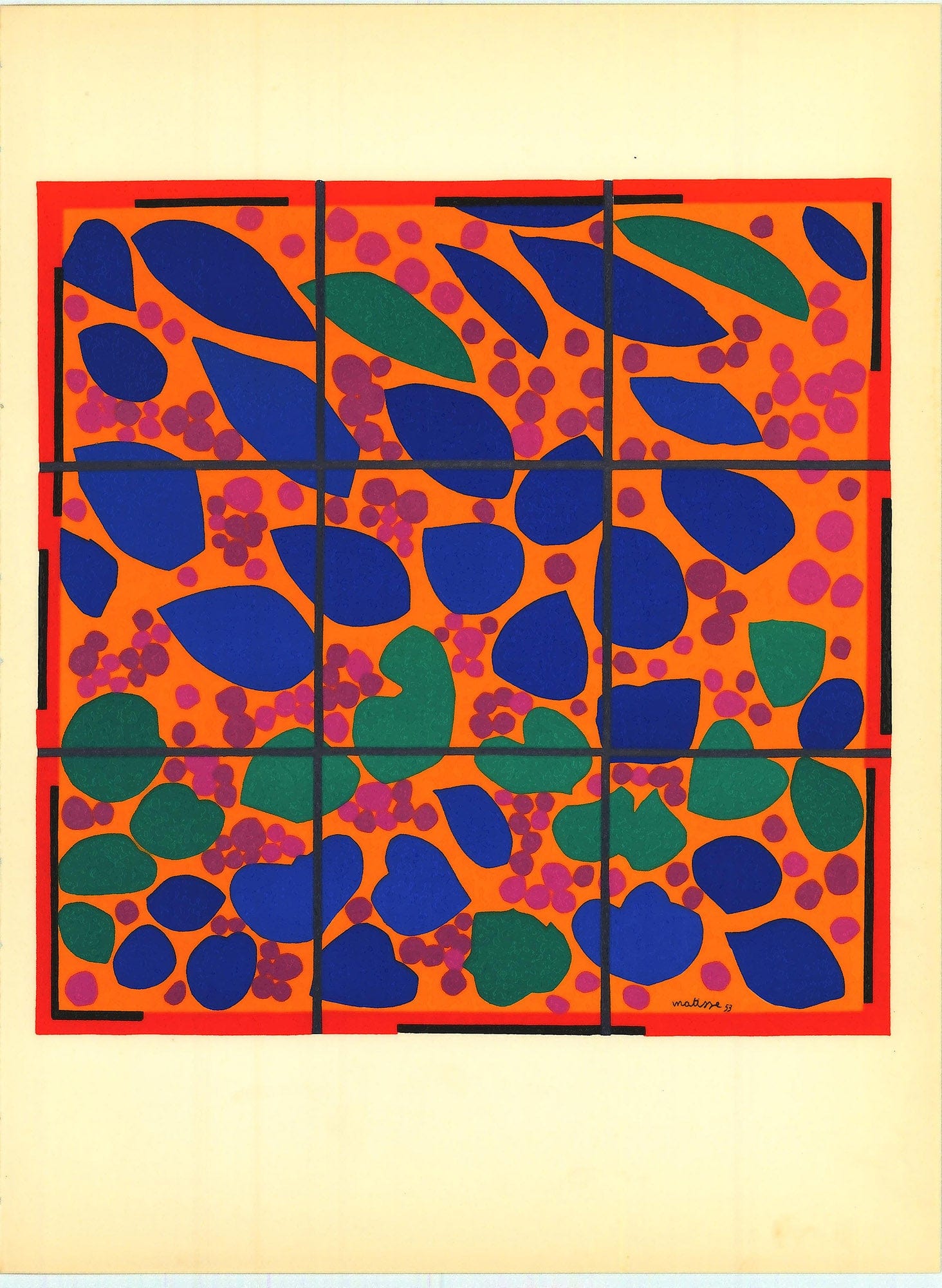 Henri Matisse; Lierre en Fleur ZOOM Verve Lithograph Edition:  Vol. 9 No. 35-36
