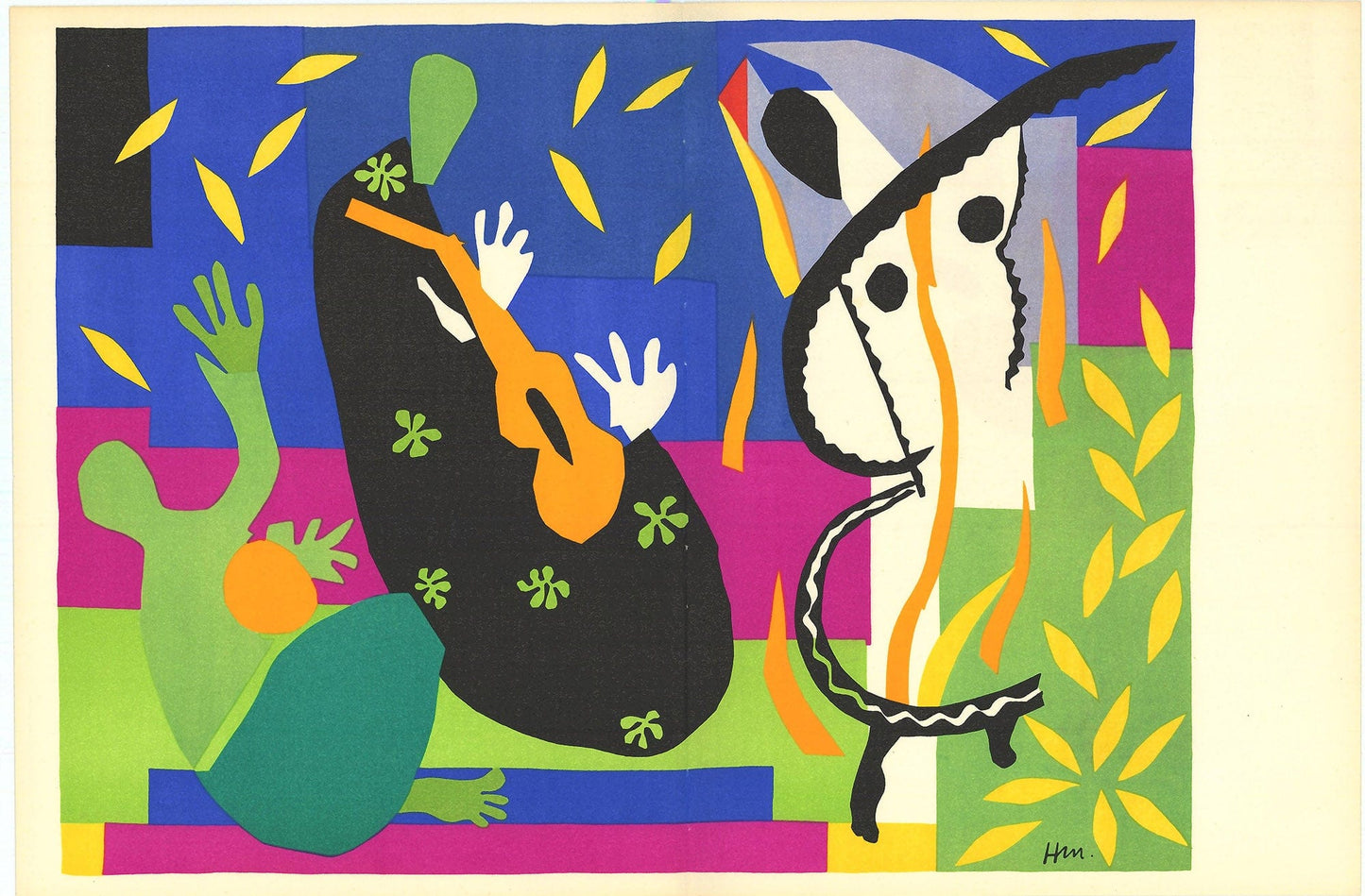 Henri Matisse, "La Tristesse Du Roi" ZOOM Vol. 8 No. 31 ET 32 verve lithograph