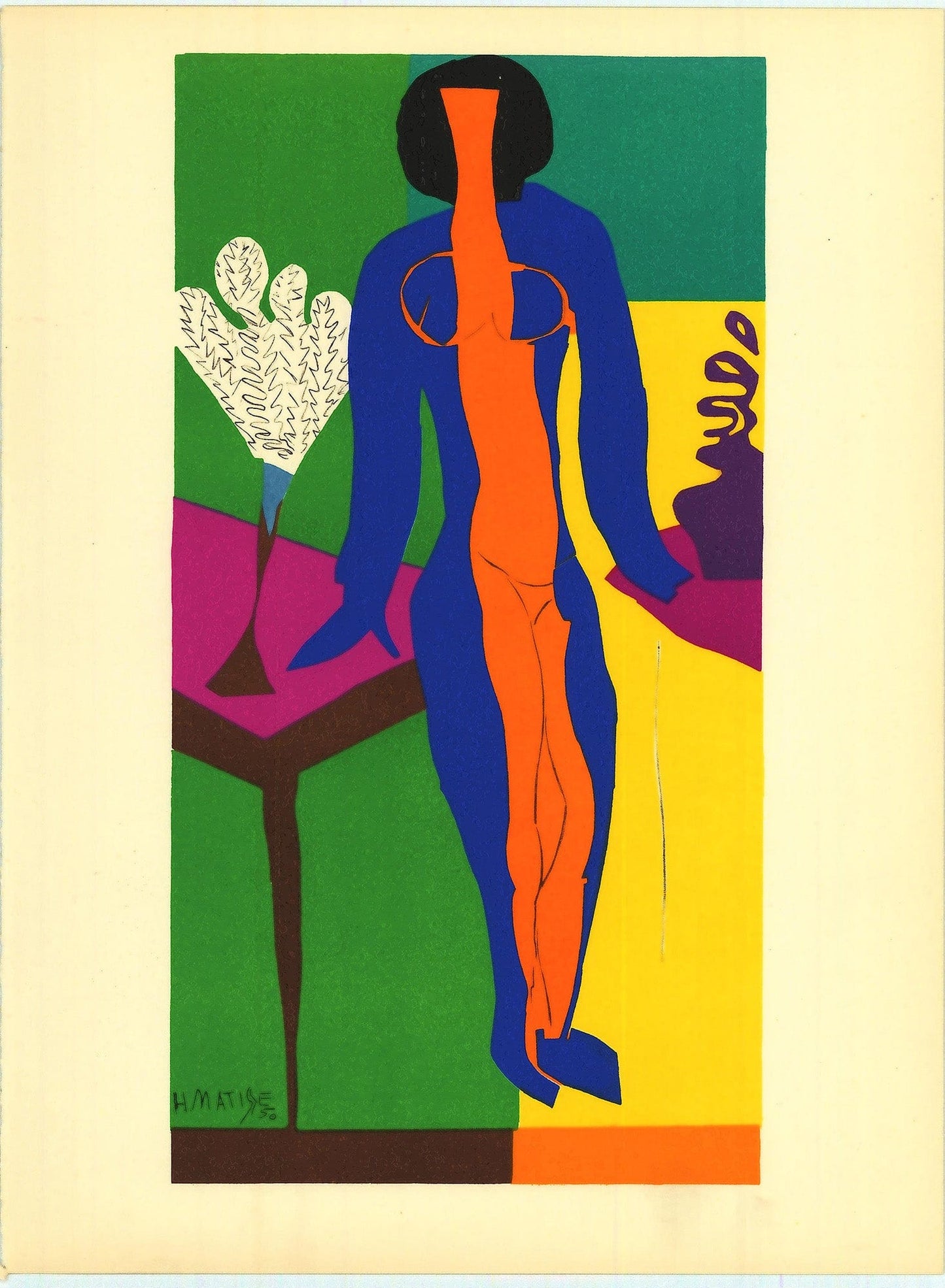 Henri Matisse, Zulma lithograph from Vrve Vol. 7 No. 27