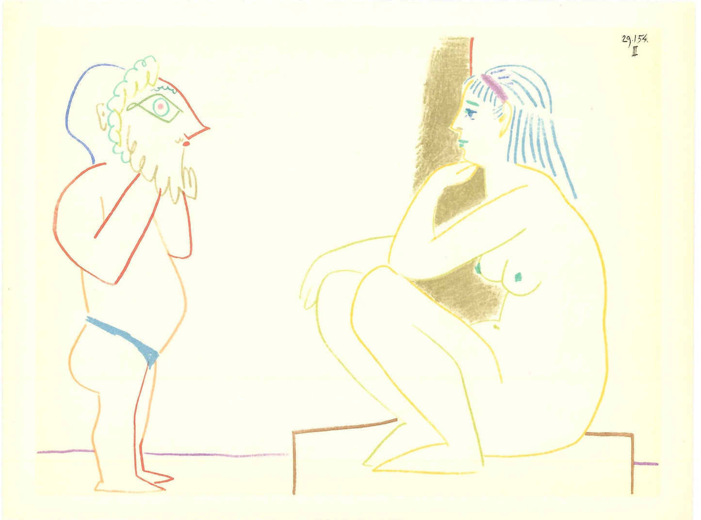 Pablo Picasso "Human Comedy" Verve Edition: Vol. 8 No 29 ZOOM