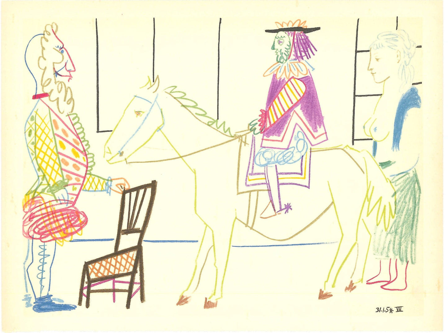 Pablo Picasso, "Human Comedy VIII"