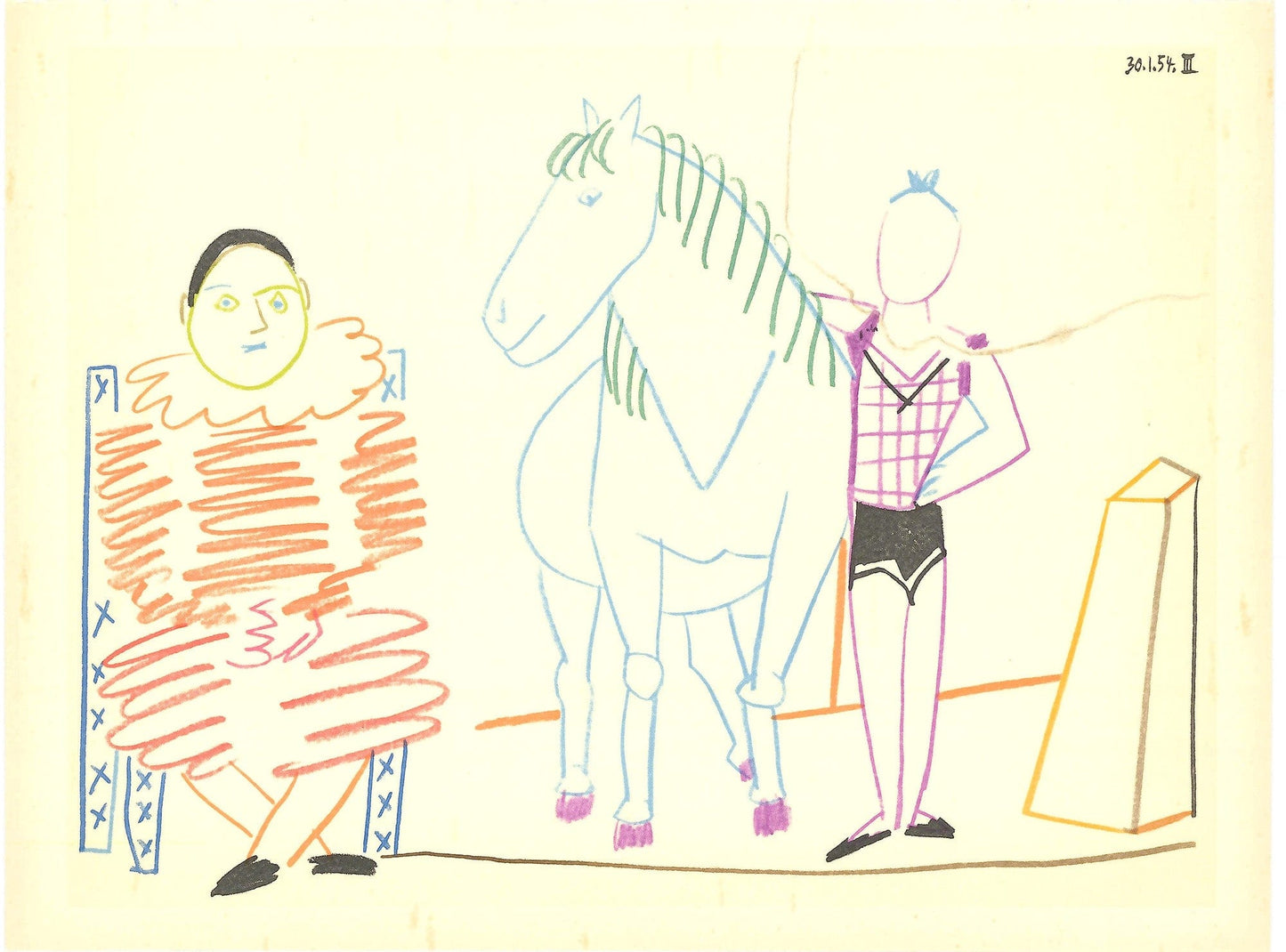 Pablo Picasso "Human Comedy" Verve Edition: Vol. 8 No 29 ZOOM 