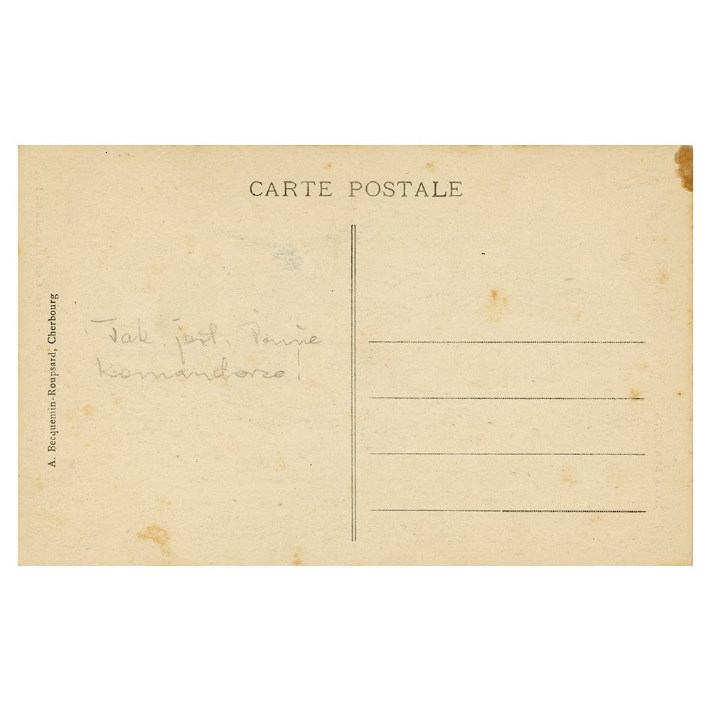 1910s FRENCH WWI Postcard - 3 Bien Commandant!