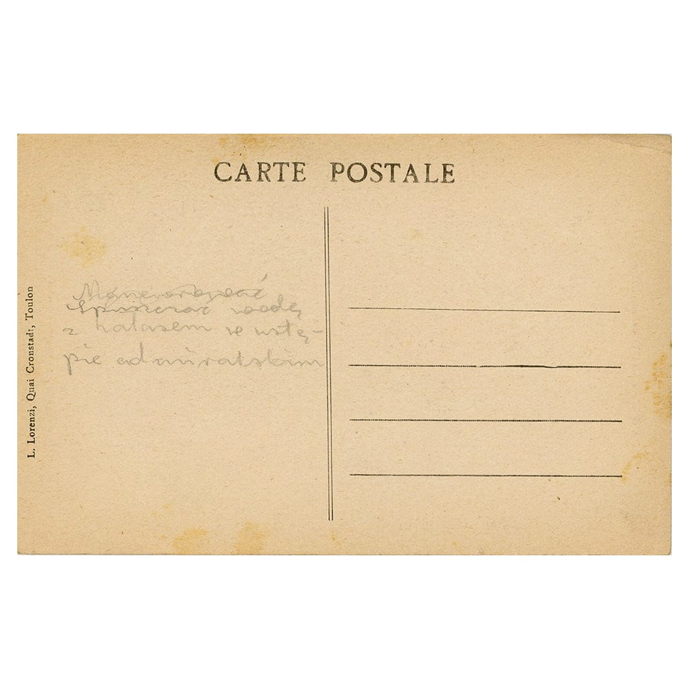 1910s FRENCH WWI Postcard - 100 Avoir maneuvre avec brutalite et arrogance le mecanisme du water-closet de l'amiral