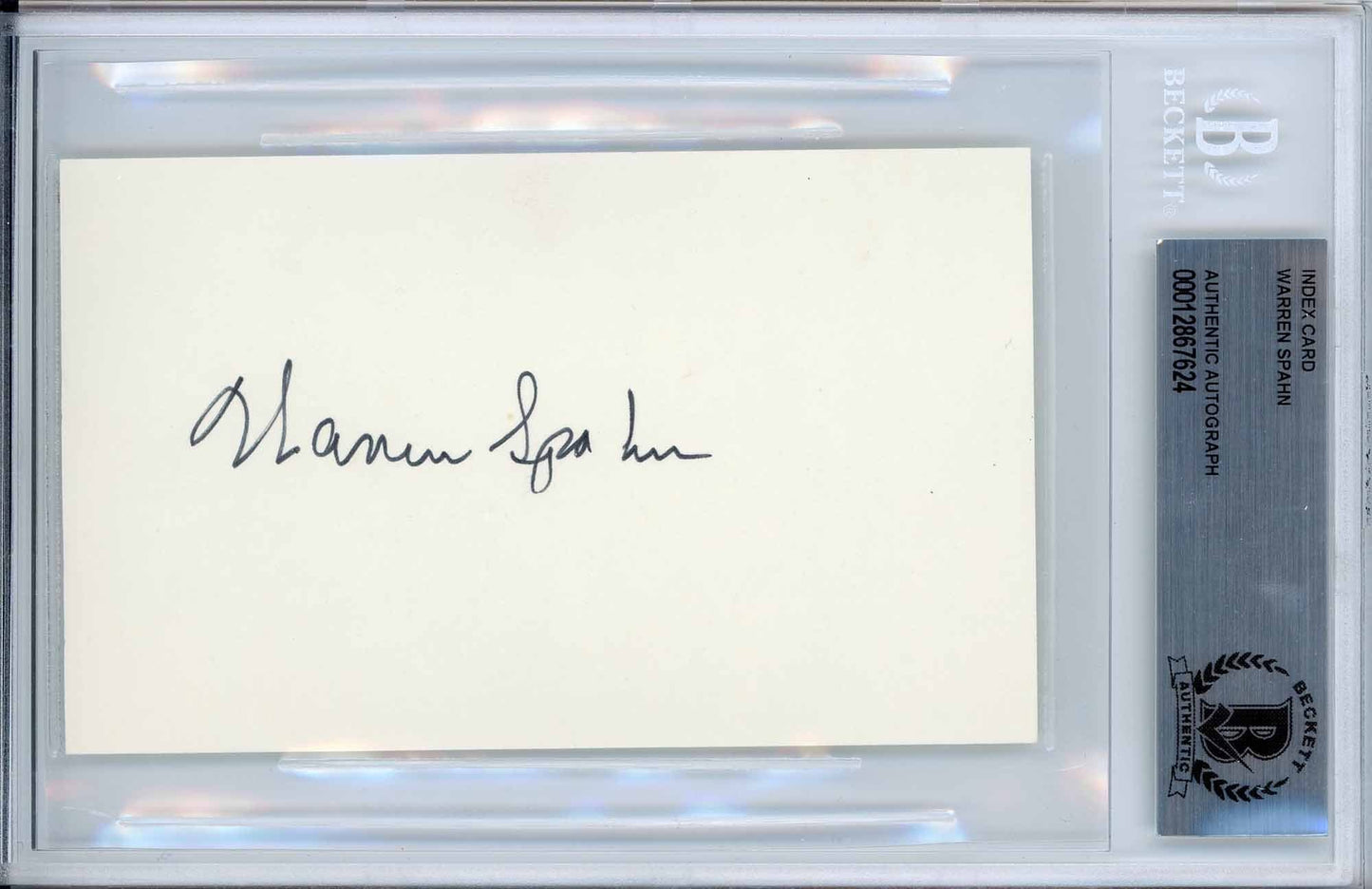 Warren Spahn - Beckett Authenticated Autograph