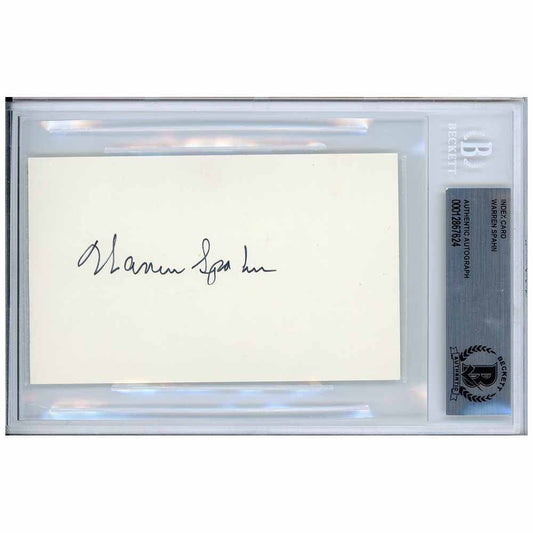 Warren Spahn - Beckett Authenticated Autograph