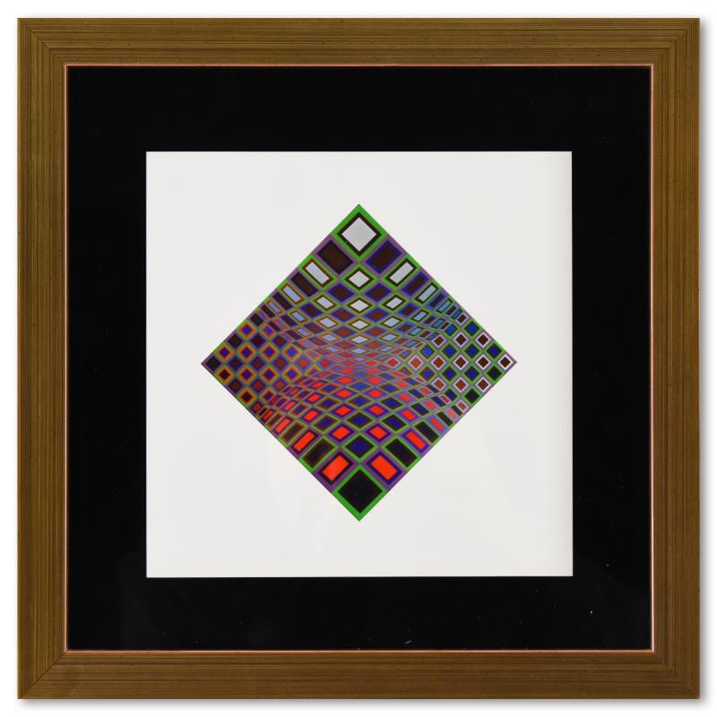 Vasarely; Ond - Kett et Vega - Pal de la serie Vega (Diptych)