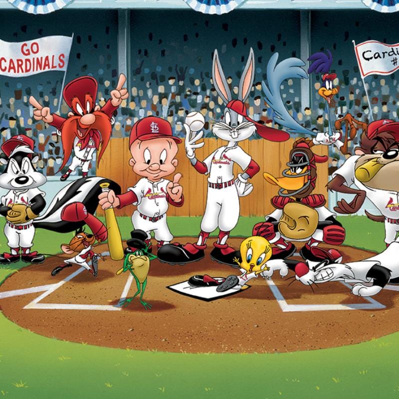 Looney Tunes; Line Up At The Plate (Cardinals)