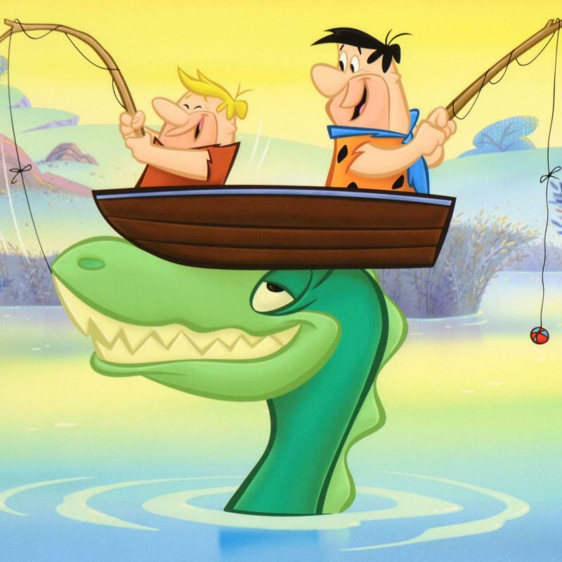 Hanna-Barbera; Fred & Barney Fishing – Gold & Silver Pawn Shop