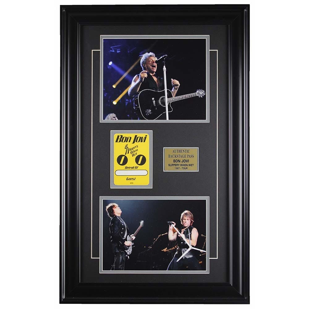 Bon Jovi framed memorabilia