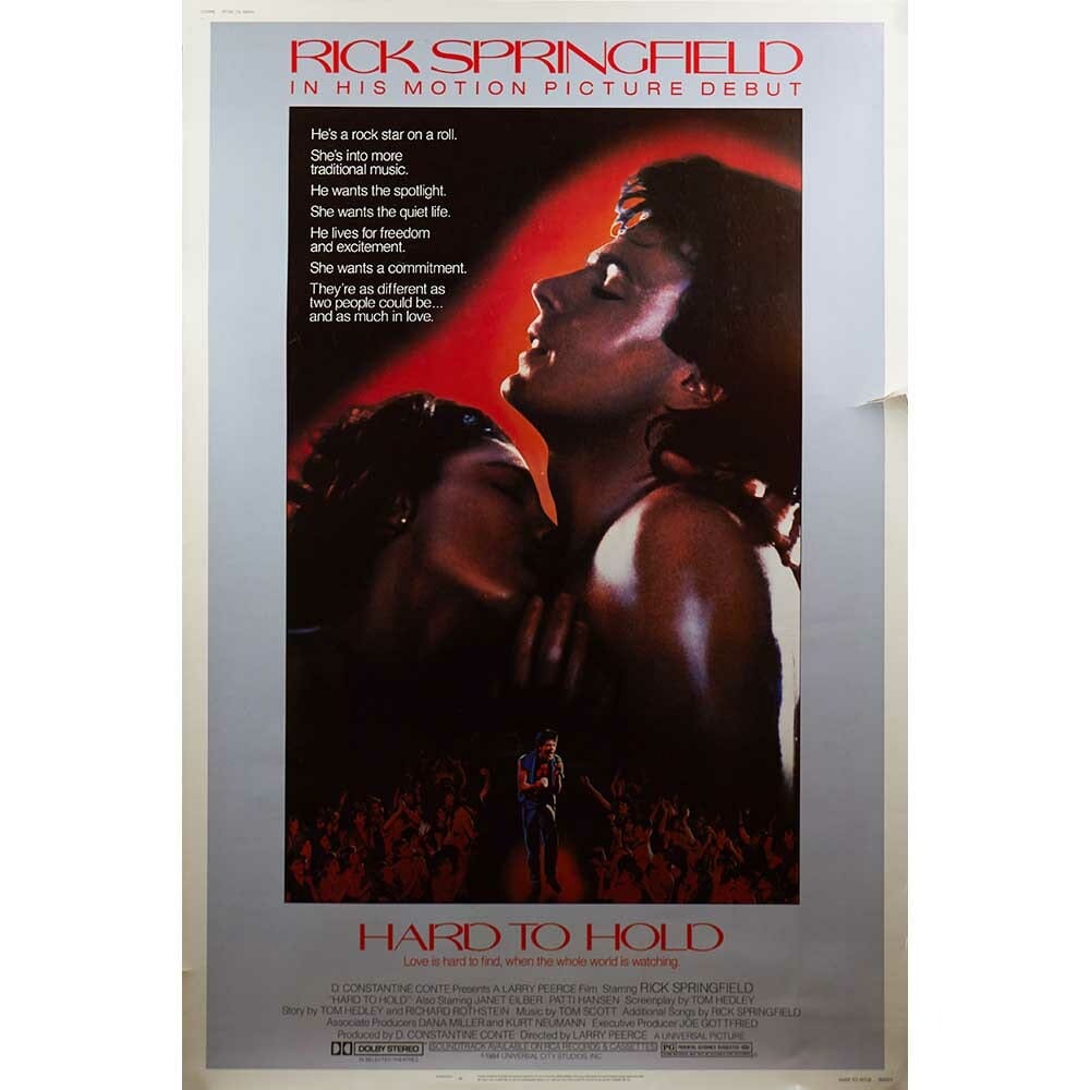 Hard to Hold, Rick Springfield, Patti Hansen, Janet Eilber, movies, posters, movie posters