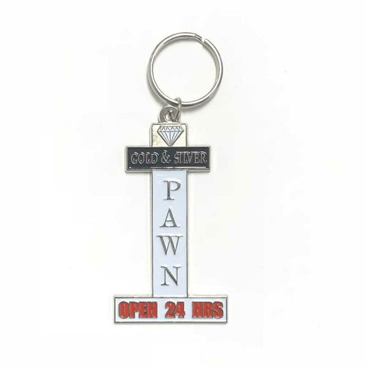 Gold & Silver Store Sign Keychain G S Pawn