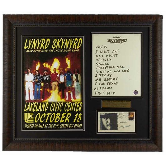Lynyrd Skynyrd, Ronnie Van Zandt, southern rock, rock, set list, memorabilia