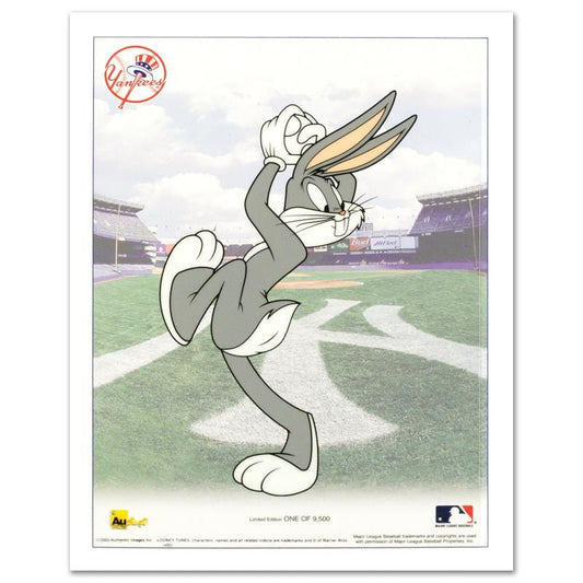 Looney Tunes; Bugs Bunny Pitching with the Yankees
