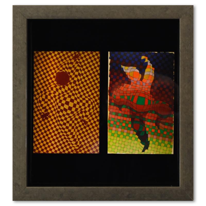 Vasarely; Arlequin - 2 de la serie Graphismes 2